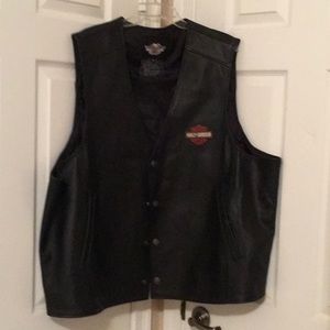 Authentic Harley Davidson Men’s Leather Vest